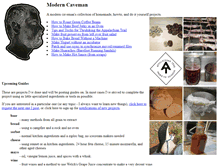 Tablet Screenshot of moderncaveman.org